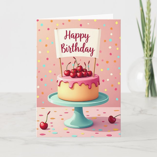 Tarjeta de cumpleaños Berry Delight (Anverso)