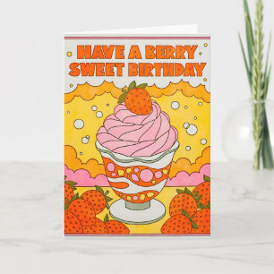 Tarjeta de Cumpleaños Berry Sweet con Letterpress
