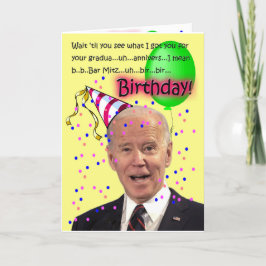 Tarjeta de cumpleaños Biden