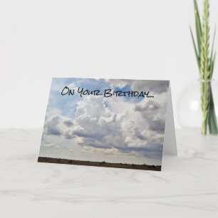 Tarjeta de cumpleaños Big Texas Prairie Sky
