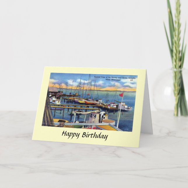 Tarjeta de cumpleaños - Biloxi, Misisipi (Anverso)