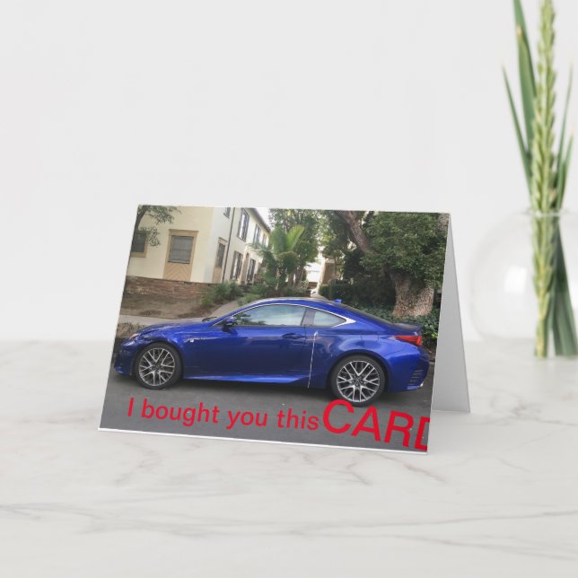 Tarjeta de cumpleaños Birdwatcher Lexus (Anverso)