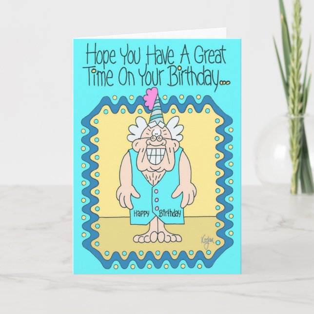 Tarjeta de cumpleaños BIRTHDAY VEST (Anverso)
