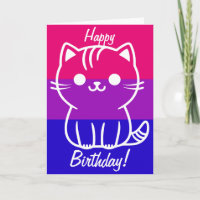 Tarjeta de cumpleaños bisexual