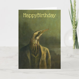 Tarjeta de cumpleaños Bittern Gentleman