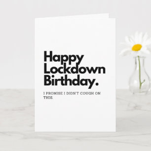 Tarjeta de cumpleaños bloqueada