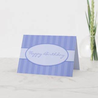 Tarjeta de cumpleaños Blue Deco