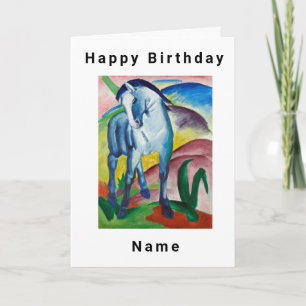 Tarjeta de cumpleaños Blue Horse Franz Marc