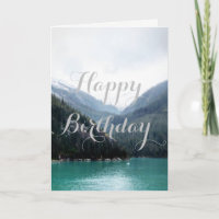 Tarjeta de cumpleaños Blue Layers
