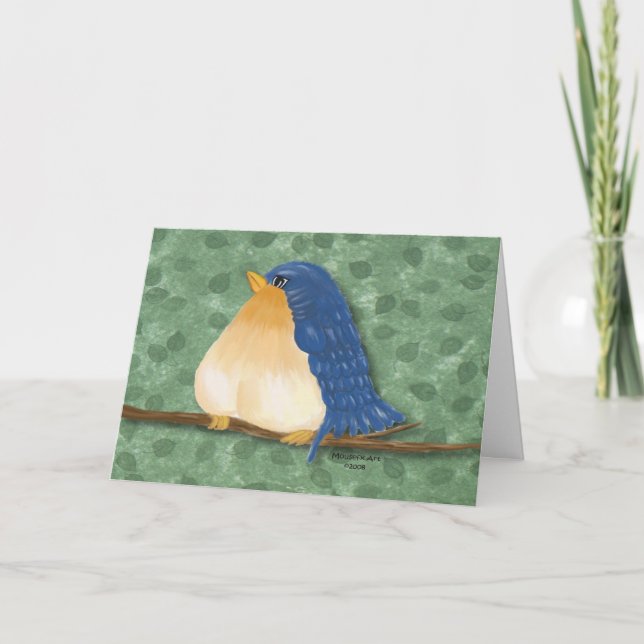 Tarjeta de cumpleaños Bluebird (Anverso)