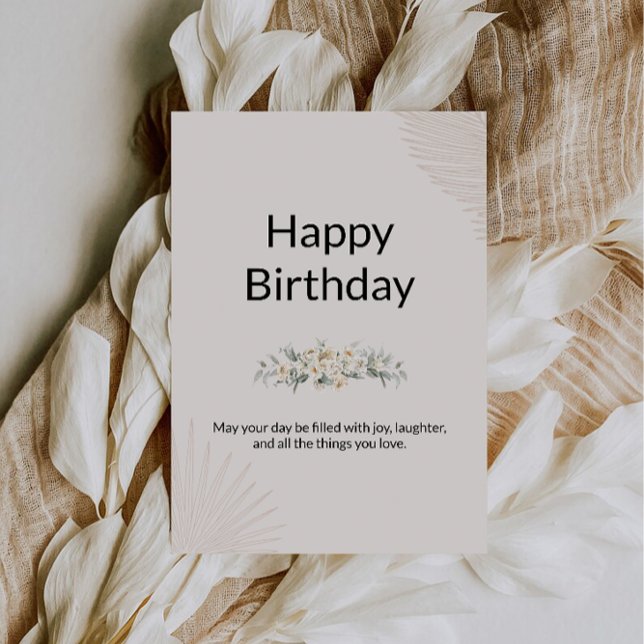 Tarjeta de cumpleaños boho (Boho Happy Birthday Card)
