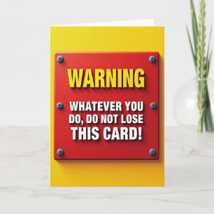 Tarjeta de cumpleaños Bold Crimson
