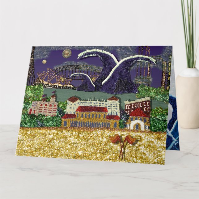 Tarjeta de cumpleaños | Bondi Beach, Sydney Austra (Anverso)