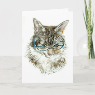 Tarjeta de CUMPLEAÑOS bonita del gatito de YDP