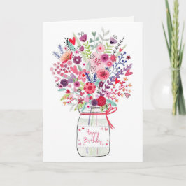 Tarjeta de cumpleaños Bouquet