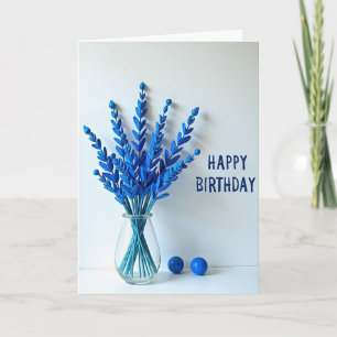 Tarjeta de cumpleaños Bouquet de Cobalto