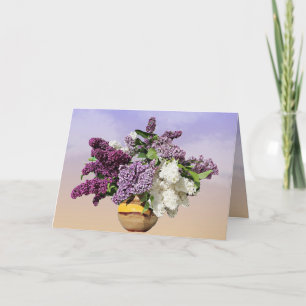 Tarjeta de cumpleaños Bouquet de Lilacs
