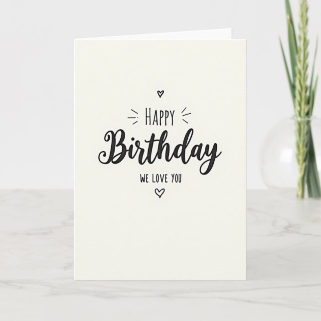 Tarjeta de cumpleaños brillante (Anverso)