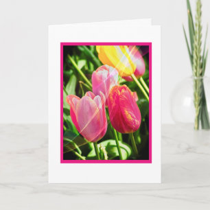 Tarjeta de cumpleaños brillante y hermosa