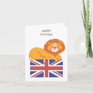 Tarjeta de cumpleaños británica