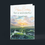 Tarjeta de cumpleaños Brother Painting Oil Paintin<br><div class="desc">Tarjeta de cumpleaños Brother Painting Oil Painting Sea Painting</div>