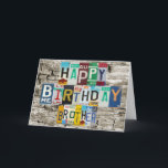 Tarjeta de cumpleaños Brother Plates de licencia<br><div class="desc">Por Gear4gearheads.</div>