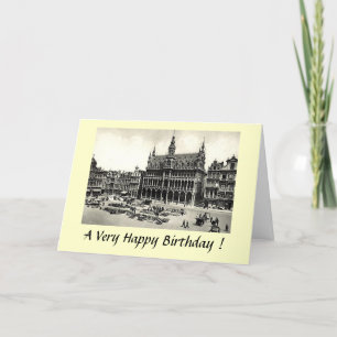 Tarjeta de cumpleaños - Bruselas, Grand'Place