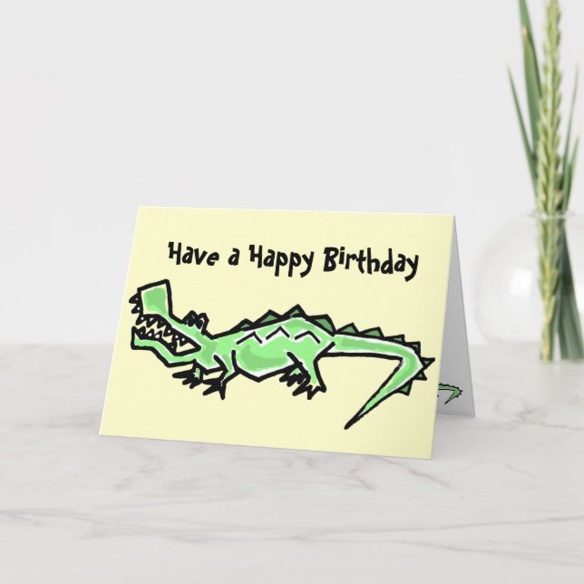 Tarjeta de cumpleaños BT-Gator (Anverso)