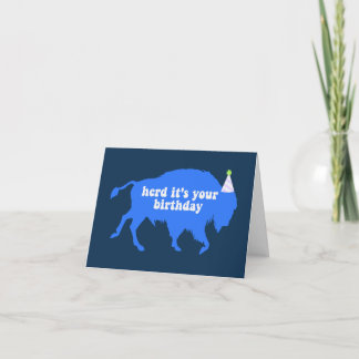 Tarjeta de cumpleaños Buffalo