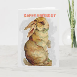 Tarjeta de cumpleaños Bunny Rabbit