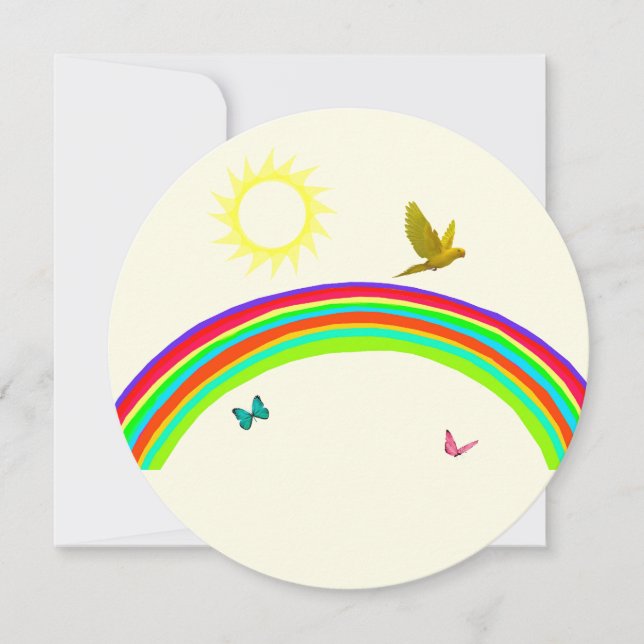 Tarjeta de cumpleaños Butterflies (Anverso)