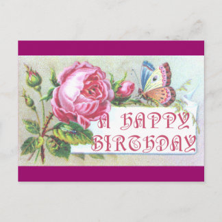 Tarjeta de cumpleaños Butterfly