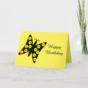 Tarjeta de cumpleaños Butterfly