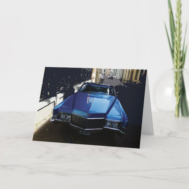 Tarjeta de cumpleaños Cadillac (Anverso)