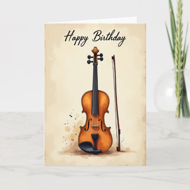 Tarjeta de cumpleaños cálida (Anverso)