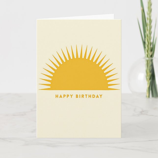 Tarjeta de cumpleaños cálida (Anverso)
