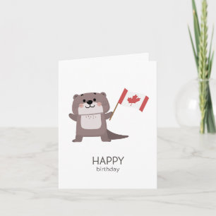 Tarjeta de cumpleaños canadiense - Cumpleaños feli