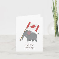 Tarjeta de cumpleaños canadiense - Cumpleaños feli