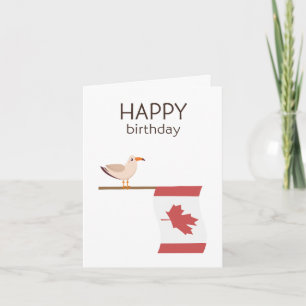Tarjeta de cumpleaños canadiense - Cumpleaños feli