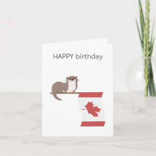 Tarjeta de cumpleaños canadiense - Cumpleaños feli