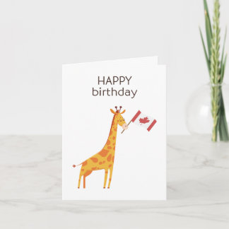 Tarjeta de cumpleaños canadiense – Feliz cumpleaño