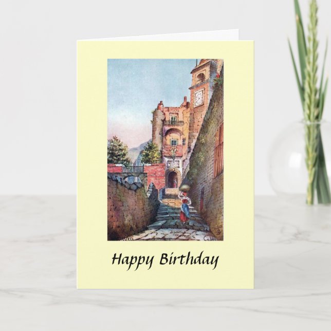Tarjeta de cumpleaños - Capri, Italia (Anverso)