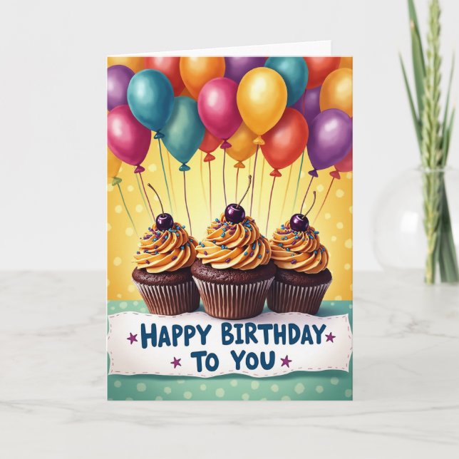 Tarjeta de cumpleaños caprichosa (Anverso)