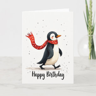 Tarjeta de cumpleaños caprichosa de pájaro dulce
