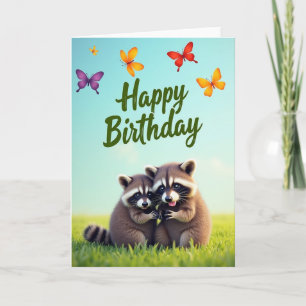 Tarjeta de Cumpleaños Caprichosa del Bosque