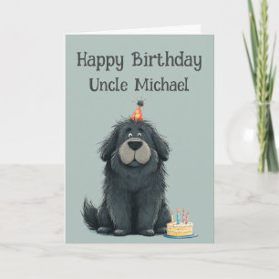 Tarjeta de cumpleaños caprichosa para un perro Ter