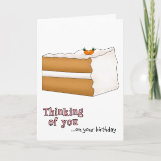 Tarjeta de cumpleaños Carrot Cake