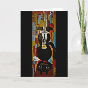 Tarjeta de cumpleaños "Cat Cossette the Destroyer"