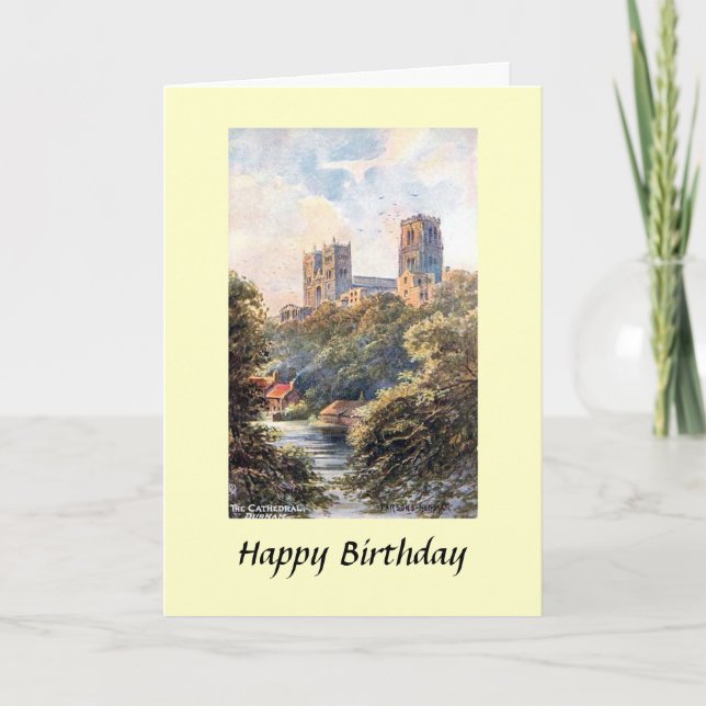 Tarjeta de cumpleaños - Catedral de Durham (Anverso)