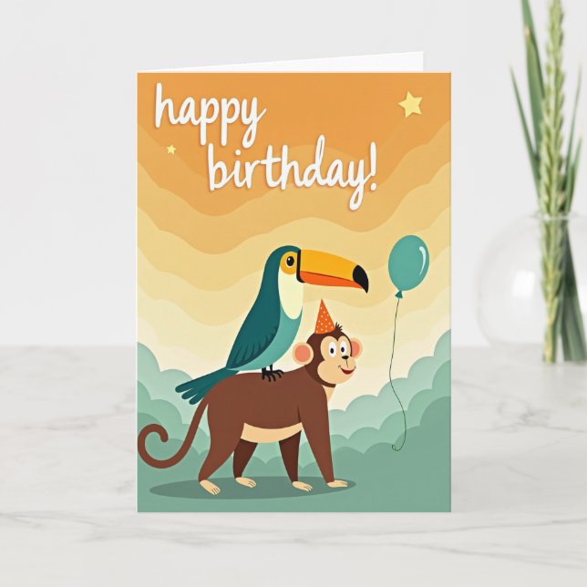 Tarjeta de cumpleaños Celebration Sky (Anverso)